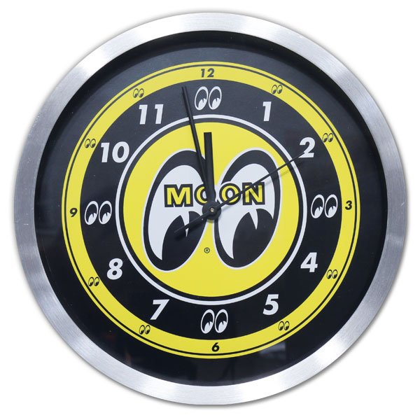 Photo1: MOON Aluminum Wall Clock (1)