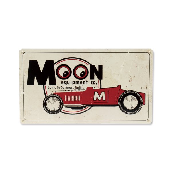 Photo1: MOON Roadster Metal Sign (1)