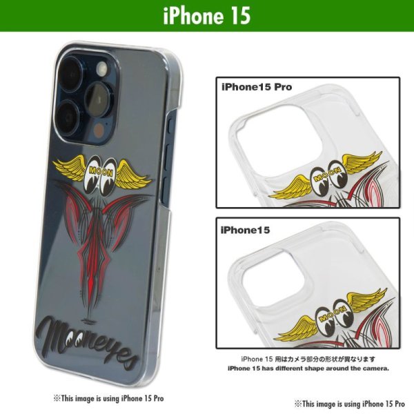 Photo1: MOONEYES Fly With Pinstripe iPhone 15 Hard Case (1)