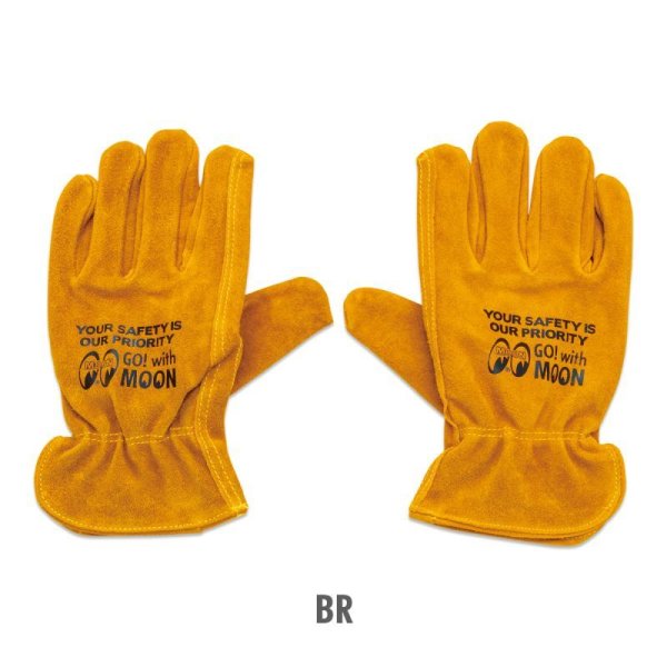 Photo5: MOON Leather Work Gloves (5)