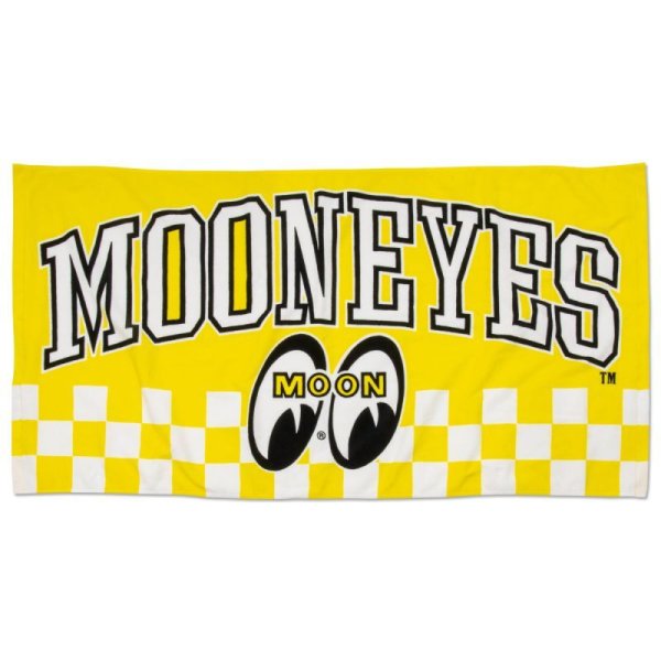 Photo2: MOON Checker Bath Towel (2)