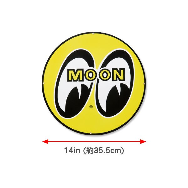 Photo2: MOON Steel Round Sign Small & Standard (2)