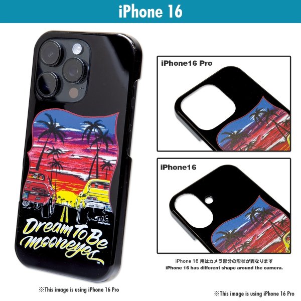 Photo1: Dream To Be MOONEYES iPhone 16 Hard Case (1)