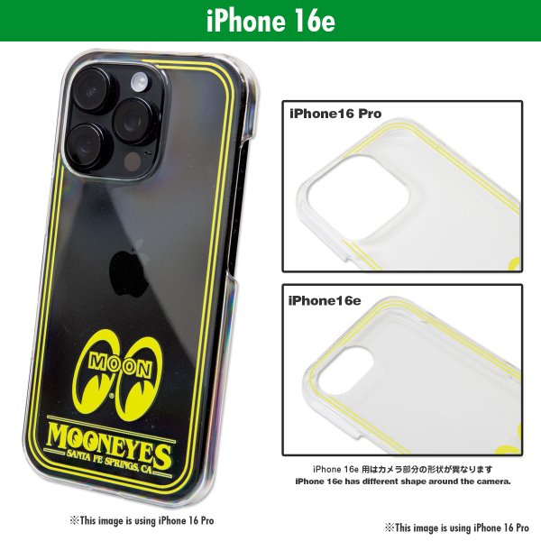 Photo1: MOONEYES Santa Fe Springs, CA iPhone 16e Hard Case (1)