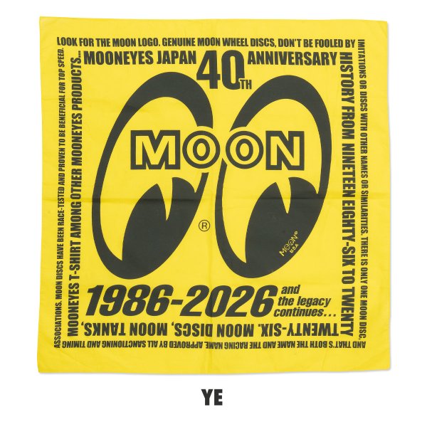 Photo5: MOONEYES 40th Anniv. Square Logo Bandanna (5)