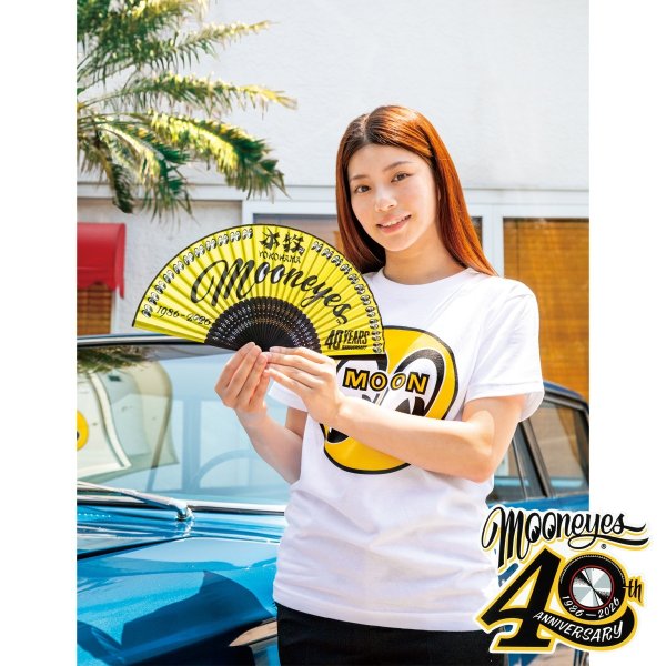 Photo1: MOONEYES 40th Anniv. Fan (1)