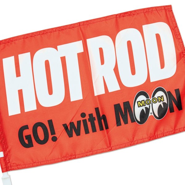 Photo2: HOT ROD MAGAZINE x MOONEYES Flag (2)