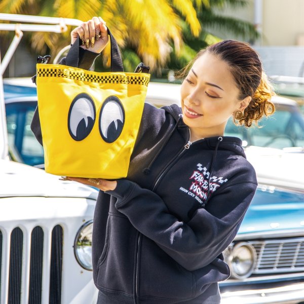 Photo2: MOON Eyeshape Bucket Bag (2)