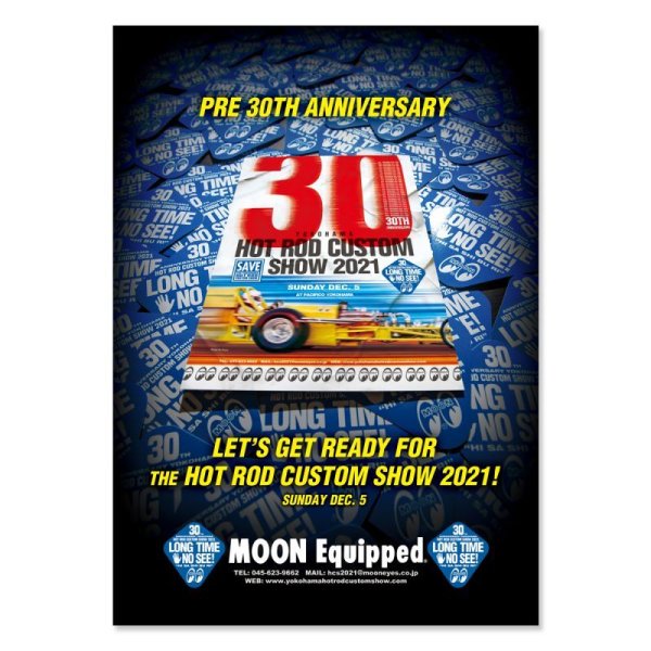 Photo2: Pre 30th Anniversary YOKOHAMA HOT ROD CUSTOM SHOW 2021 Poster (2)