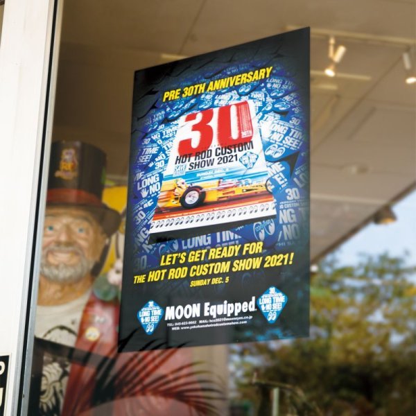 Photo1: Pre 30th Anniversary YOKOHAMA HOT ROD CUSTOM SHOW 2021 Poster (1)
