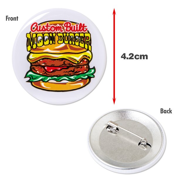 Photo2: MOON Burger Can Badge (2)