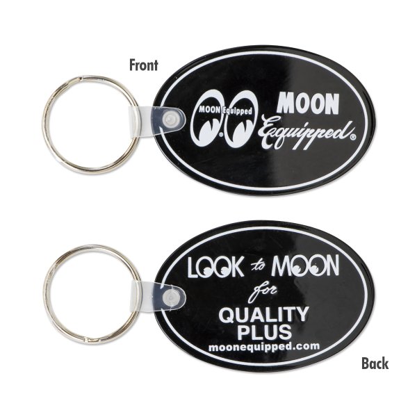Photo2: MOON Equipped Oval Rubber Key Ring (2)