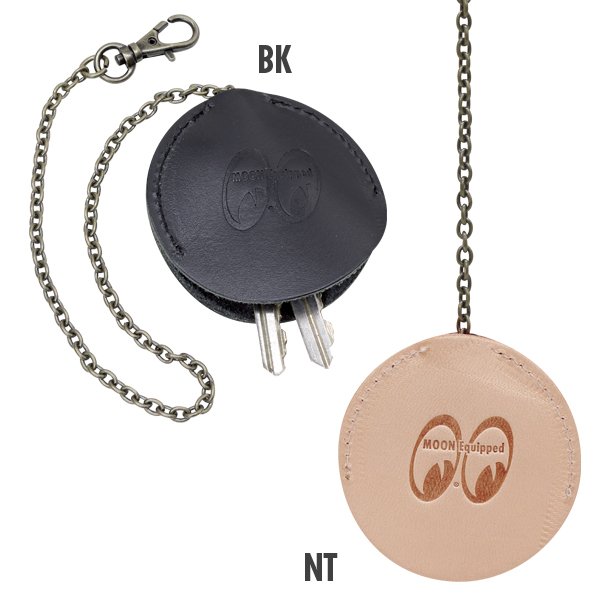 Photo2: 【30%OFF】MOON Equipped Leather Chain Key Case (2)