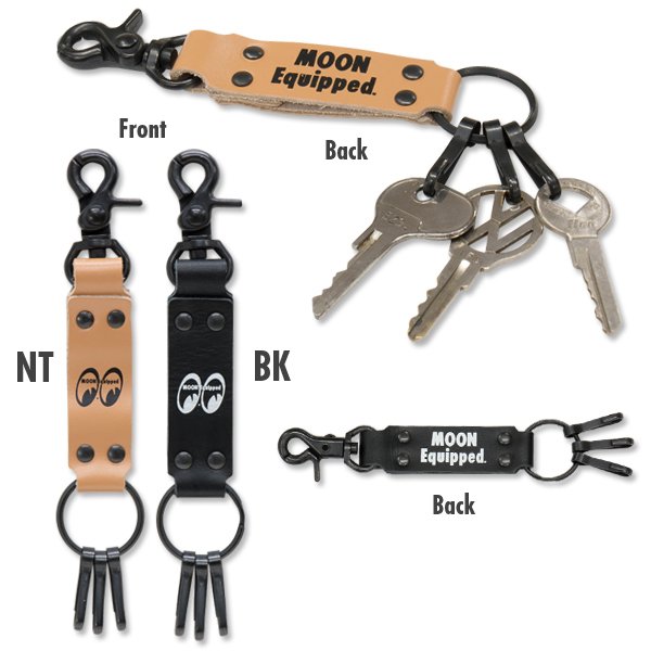 Photo2: MOON Equipped Leather Key Hook (2)