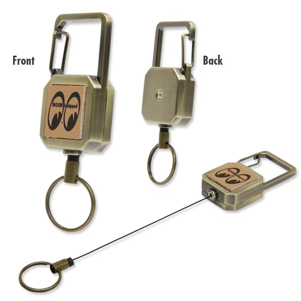Photo2: MOON Equipped Square Reel Key Holder (2)