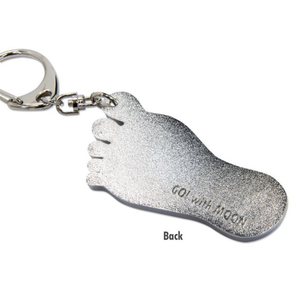 Photo4: MOONEYES Barefoot Gas Pedal Metal Keyring (4)