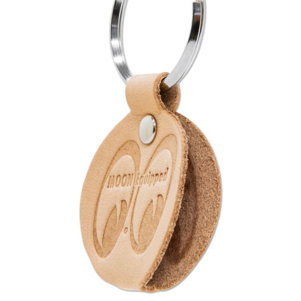 Photo3: MOON Equipped Round Leather Key Ring (3)