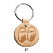 Photo5: MOON Equipped Round Leather Key Ring (5)