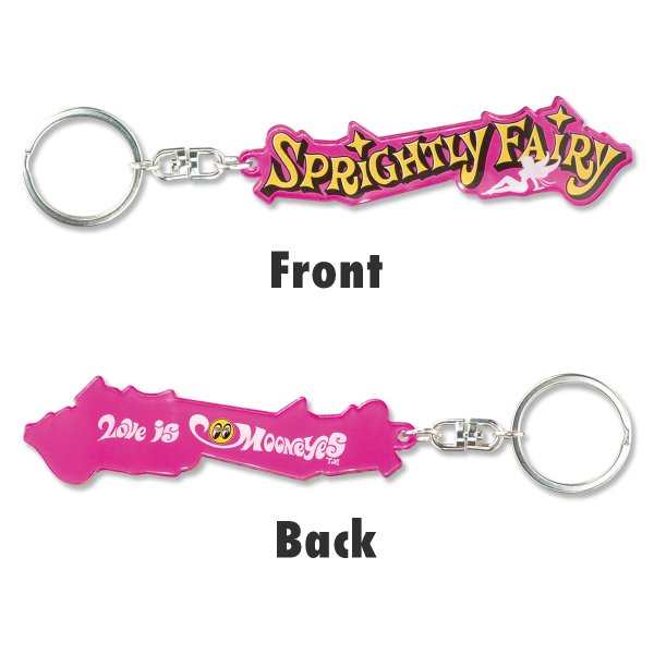 Photo1: Sprightly Fairy Acrylic Key Ring (1)
