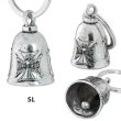 Photo4: MOON Equip. Iron Cross Bell Key Ring (4)