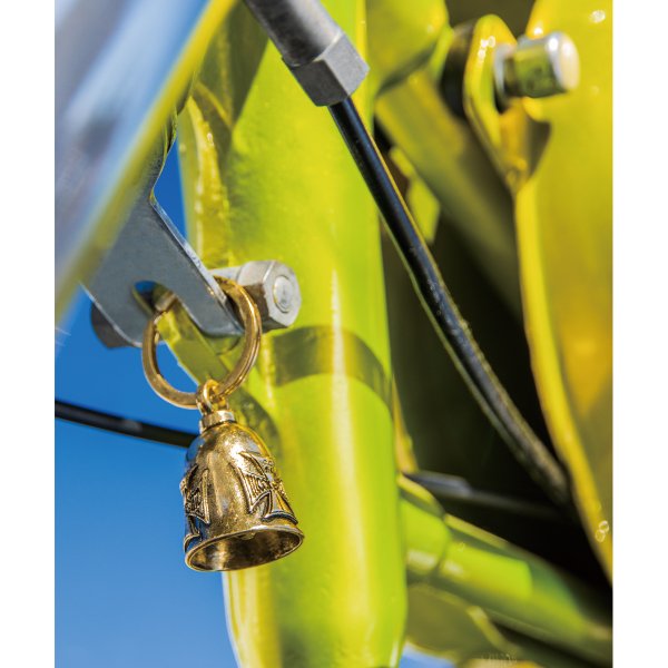 Photo2: MOON Equip. Iron Cross Bell Key Ring (2)