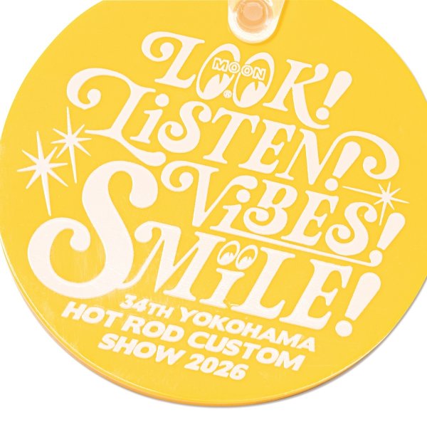 Photo3: HCS2026 LOOK! LISTEN! VIBES! SMILE! Key Ring (3)