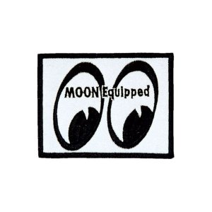 Toppa Termoadesiva Moon Equipped – Patch Occhi Di Luna Bianco E Nero, 7x6 Cm, Da Stirare Su Abbigliamento E Accessori