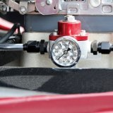 Photo: Direct mount Pressure Gauge Engine-Turned Facia Face  (0-15psi)