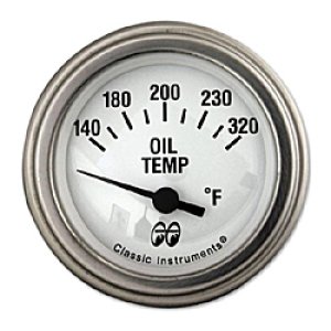 Photo: MOON Equipped 2inch Oil Temp  (Electric)   (White)