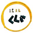 Photo1: MOONEYES YELLOW Silicon Spark Plug Wire set for H-D (1)