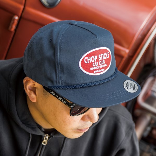 Photo4: Chop Sticks 5 Panel Flat Visor Cap (4)