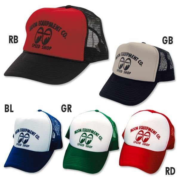 Photo2: MOON Equipped Speed Shop Mesh Cap   (5 Color) (2)