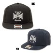 Photo2: MOON Equipped Iron Cross Flat Visor Hat (2)