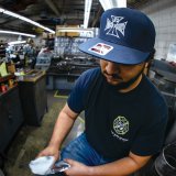 Photo: MOON Equipped Iron Cross Flat Visor Hat