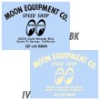 Photo1: MOON EQUIPMENT SPEED SHOP DECAL (1)