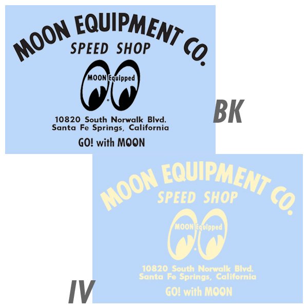 Photo1: MOON EQUIPMENT SPEED SHOP DECAL (1)
