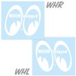 Photo3: MOON Equipped Eye Shape Die Cut Sticker (3)