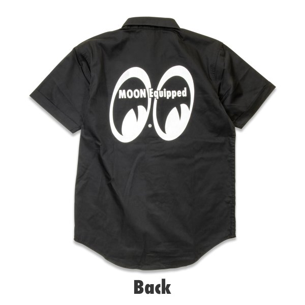 Photo4: MOON Equipped Eyeshape Short Sleeve Work Shirts (4)