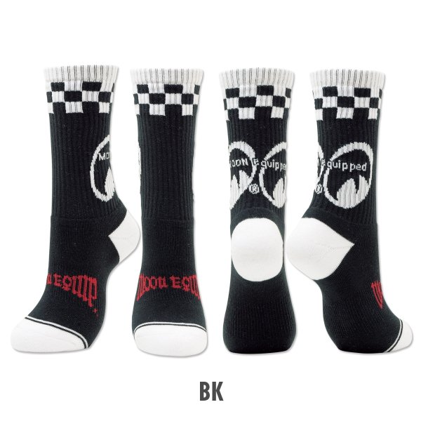 Photo3: MOON Equipped Checker Socks (3)