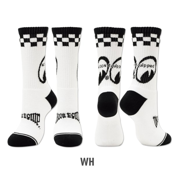 Photo4: MOON Equipped Checker Socks (4)