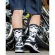 Photo1: MOON Equipped Checker Socks (1)