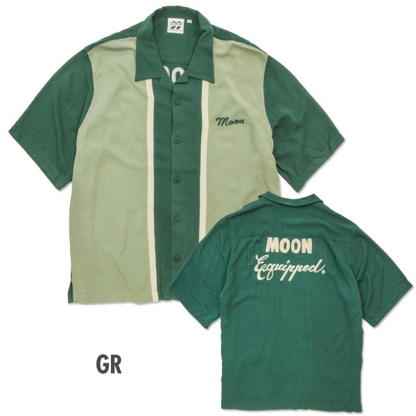 Photo7: MOON Equipped Two-tone Bowling Shirt (7)
