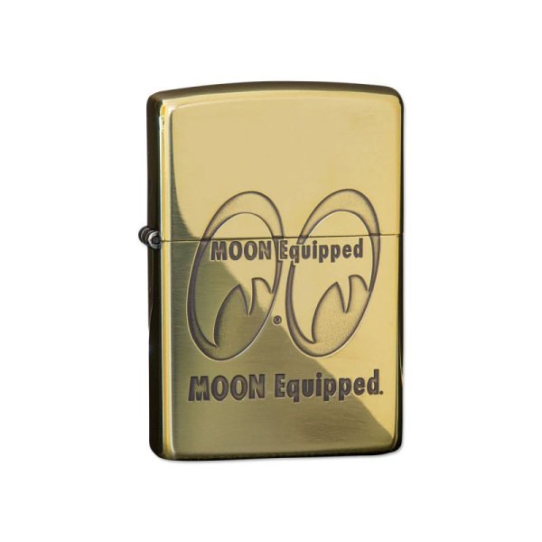 Photo2: MOON Equipped Zippo Lighter (Brass) (2)