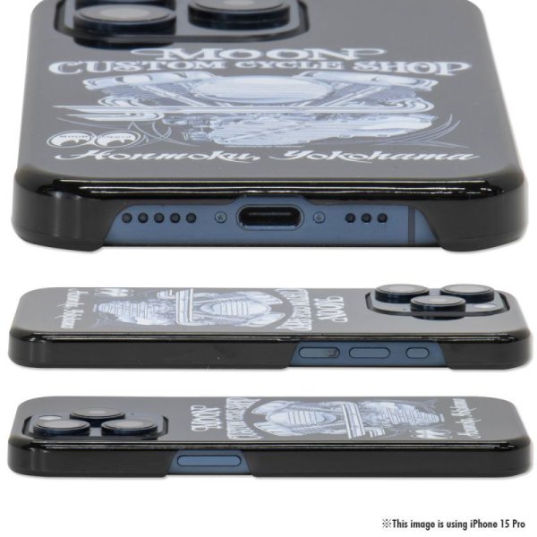 Photo4: MOON Custom Cycle Shop Panhead iPhone 15 Pro Hard Case (4)