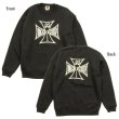 Photo2: MOON Equipped Iron Cross Sweatshirt Black (2)