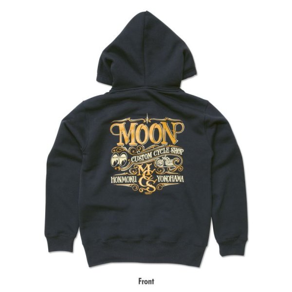 Photo5: MOON Custom Cycle Shop Zip Hoodie (5)