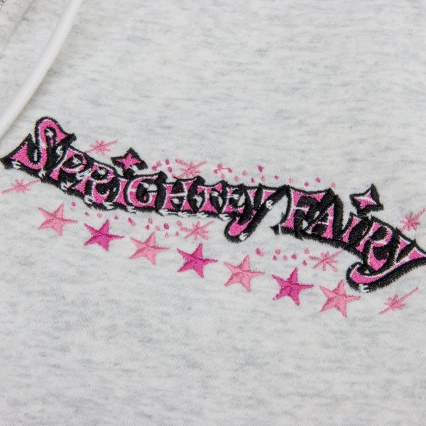 Photo6: Sprightly Fairy Embroidery Zip Hoodie (6)