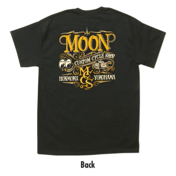 Photo4: MOON Custom Cycle Shop T-shirt (4)