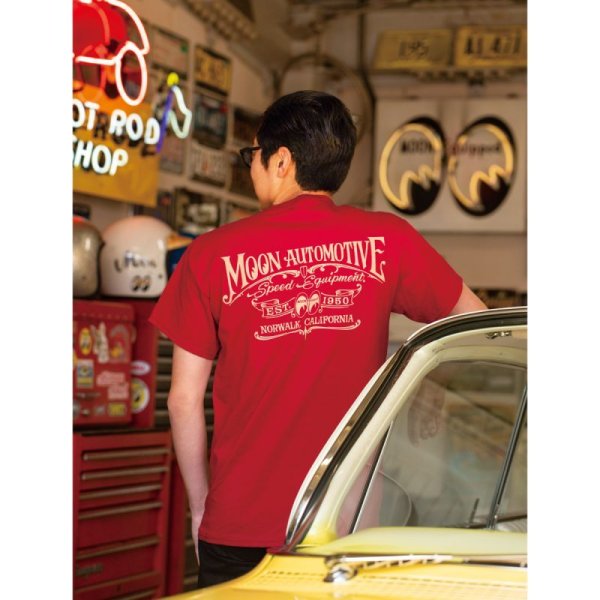 Photo1: MOON Automotive T-shirt (1)