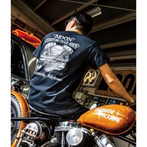 Photo: MOON Custom Cycle Shop Panhead T-shirt